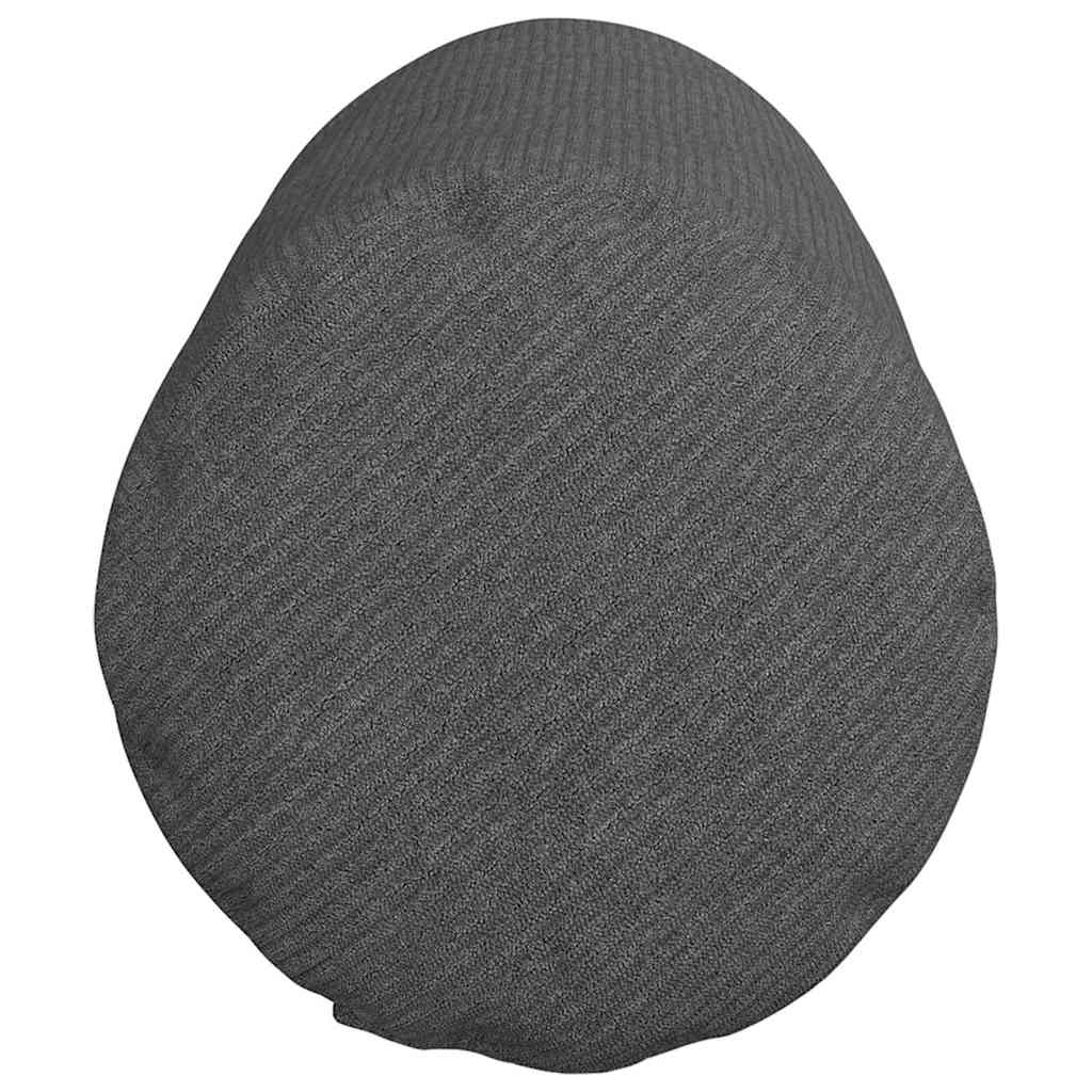 Bolster Pillows 2 pcs Dark Grey Ø 25 x 70 cm Corduroy Fabric